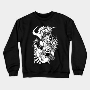 Knight Attitude Fantasy Illustration Portrait Crewneck Sweatshirt